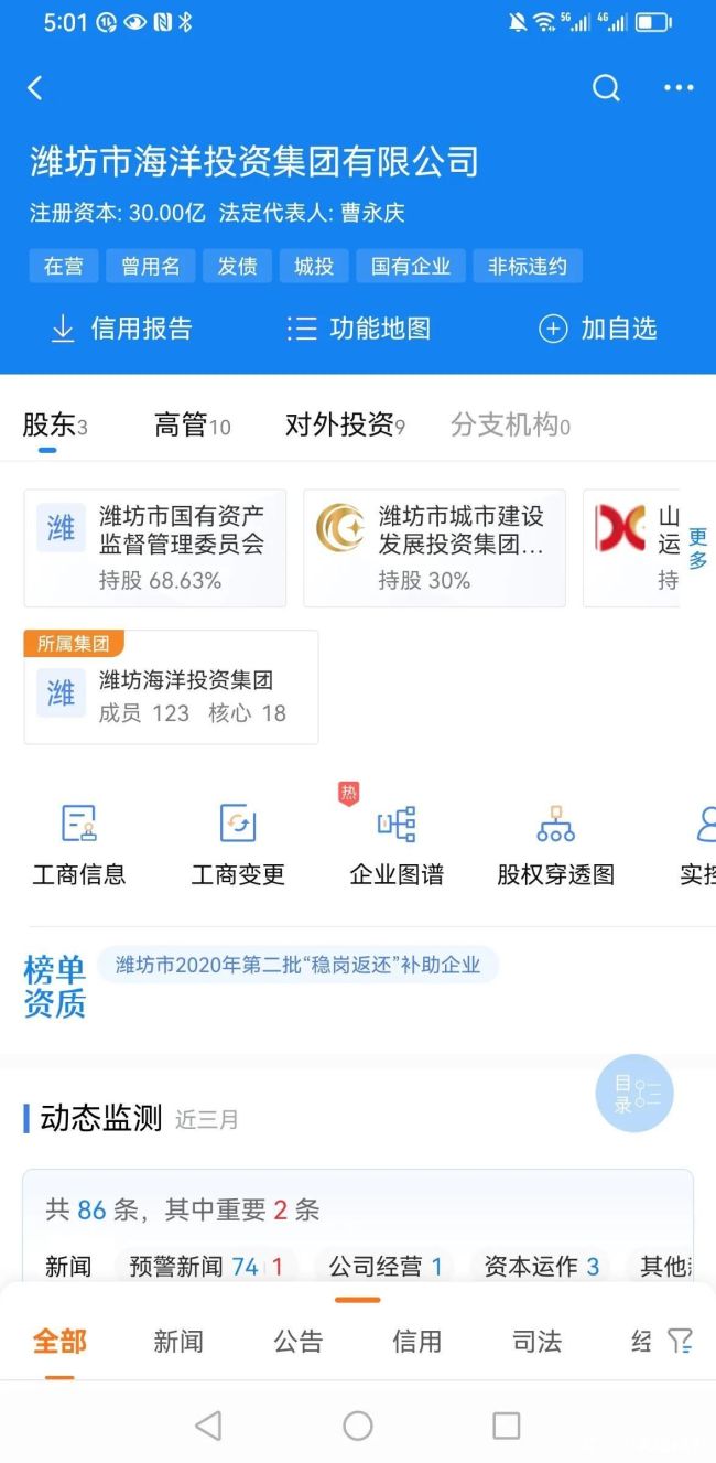 潍坊市海洋投资集团定融产品违约，投资者维权进行中