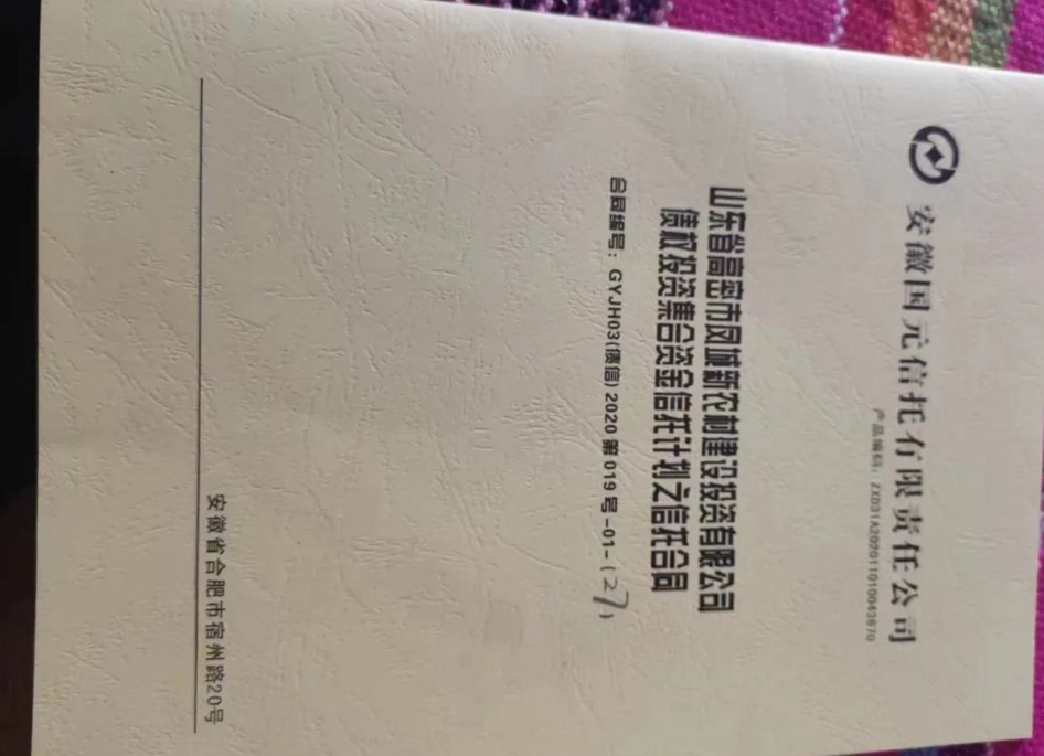 国元信托-高密市凤城新农村建设投资有限公司债权投资集合资金信托计划(C类) 