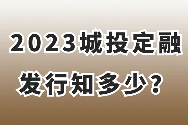 2023年，都有哪些地区的城投在发定融？鲁渝川津居前四