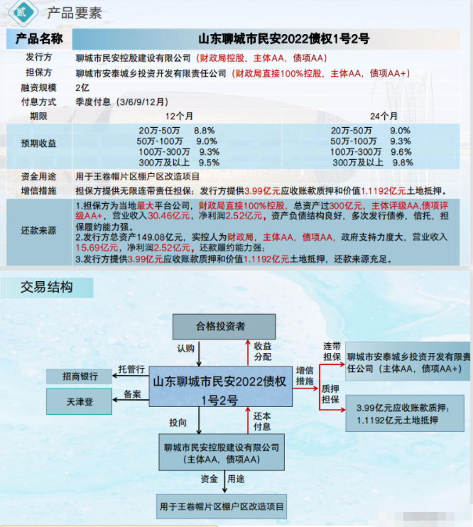 山东聊城市民安定融违约，到期无法兑付