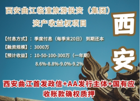 某省会城市政信类项目违约？西安曲江临潼旅游投资集团定融产品逾期未兑付！