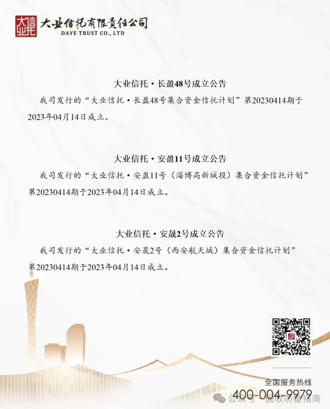大业信托-安晟2号非标政信违约